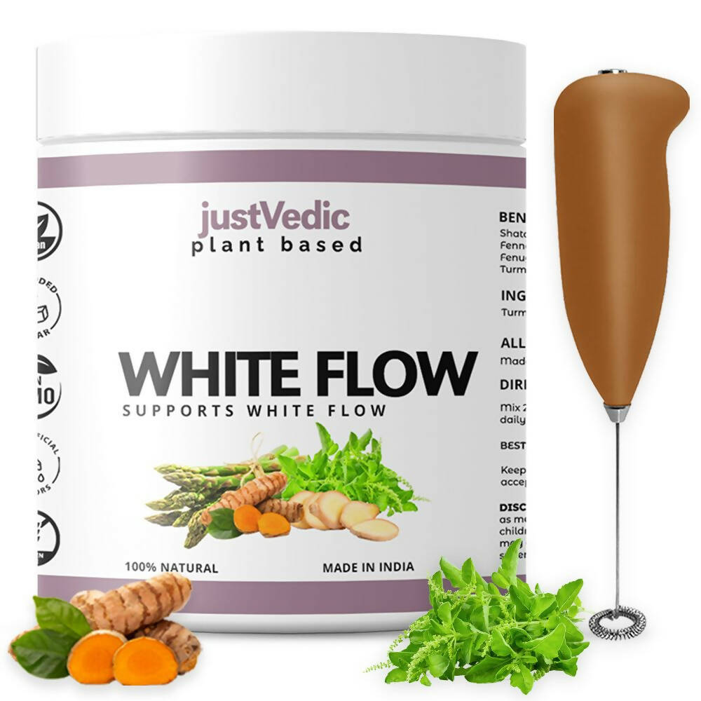 Just Vedic White Flow Drink Mix - Swadesiicart