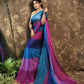 Exclusive Collection Beautiful Multi Pure Cotton Woven Handloom Saree With Running Blouse Piece - Swadesiicart
