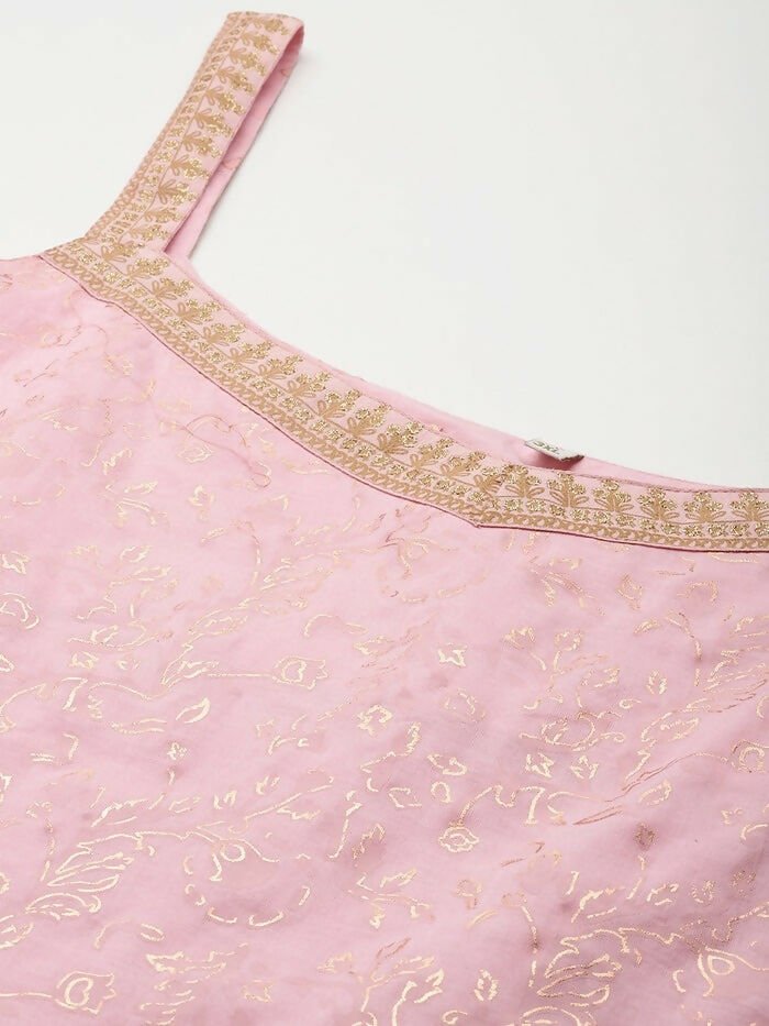 Ahalyaa Women's Traditional wear Kurta Set - Pink | Swadesiicart