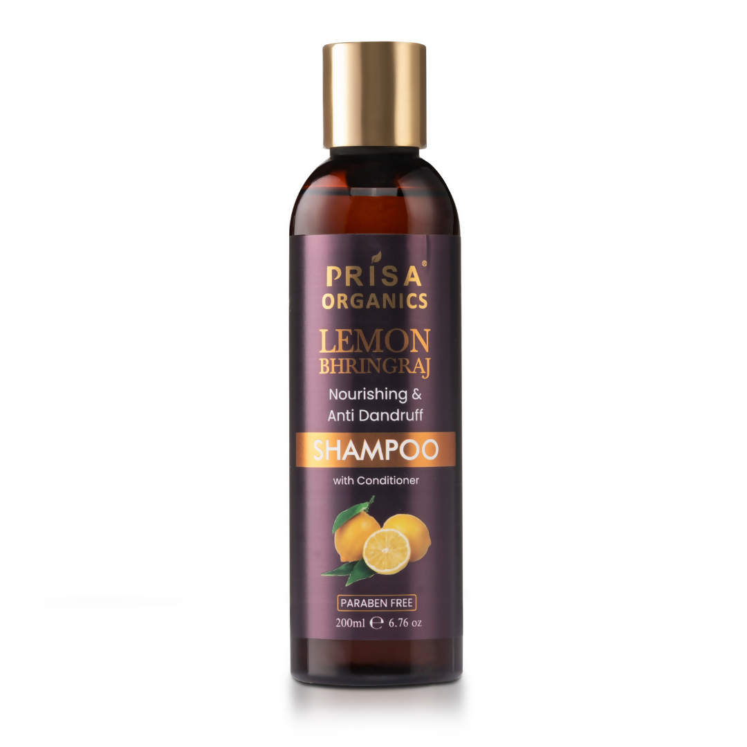 Prisa Organics Lemon & Bhringraj Shampoo - Veda Herbal Concept