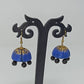 Terracotta Double Shade Hanging Jhumkas