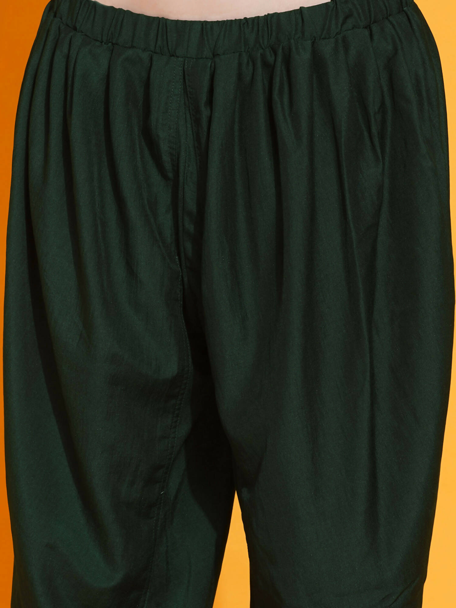 Women Republic Green Kaftan With Hand Embellishment And Dhoti Salwaar | Swadesiicart