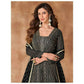 Anaita Black Georgette Readymade Anarkali Suit with Sequence Work