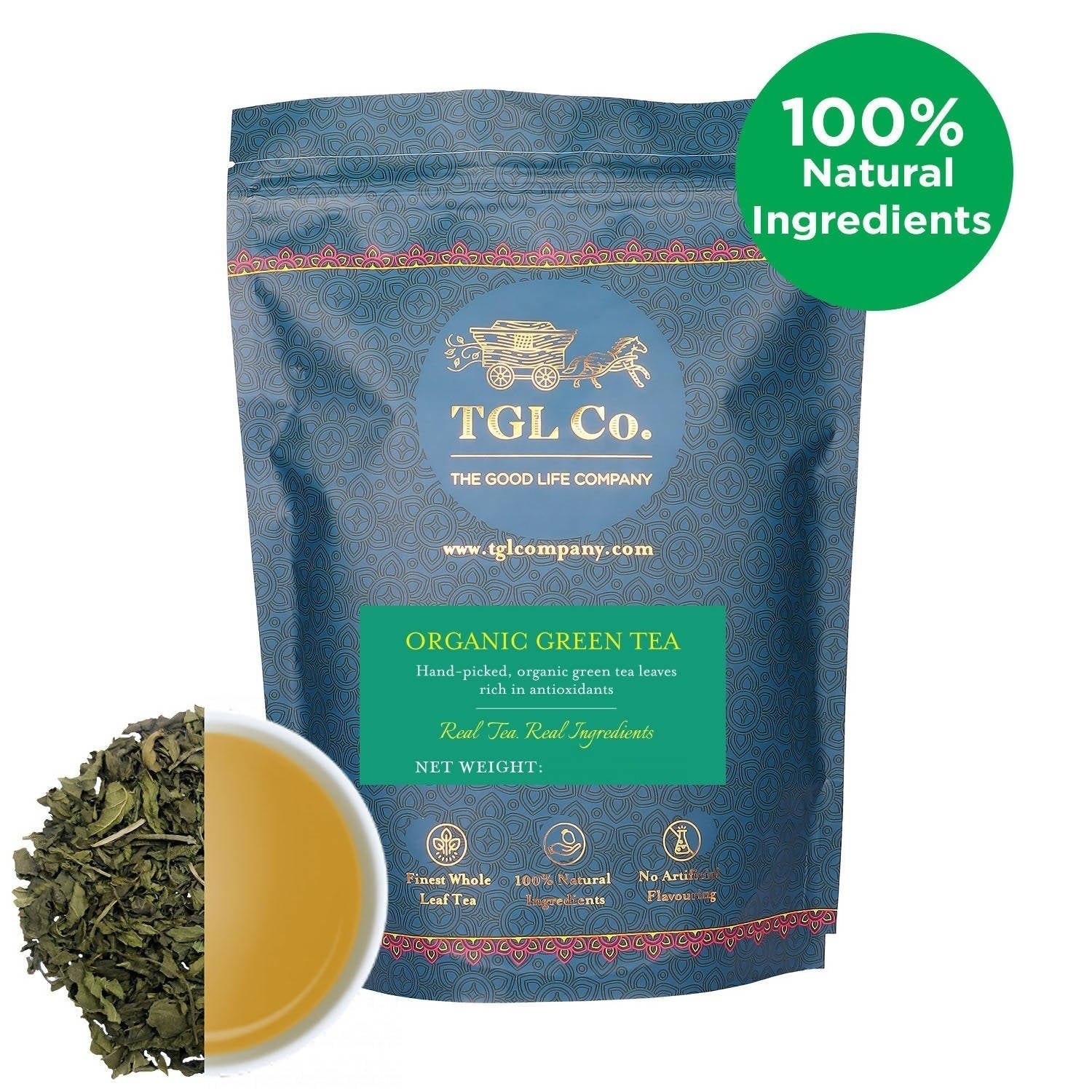 TGL Co. Organic Green Tea - Swadesiicart