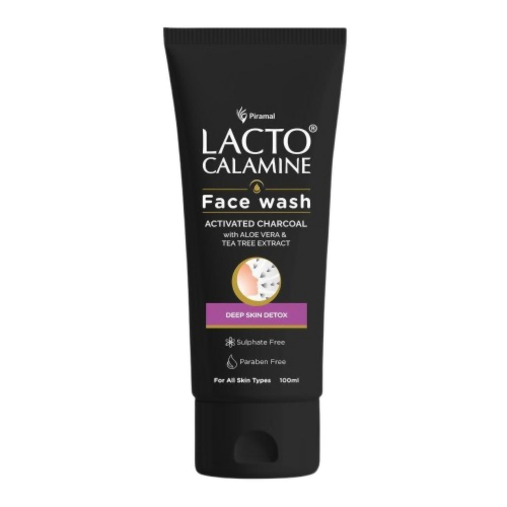 Lacto Calamine Activated Charcoal Face Wash - Swadesiicart