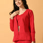 Myshka Women's Pink Solid Coat With Trousers - Swadesiicart