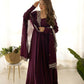 Joban Fashion Wine Kurta Set Chanderi Sequence Embroidery Work - Swadesiicart
