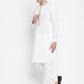 Even Apparels Beige Color Pure Cotton Men's Kurta With Band Collar | Swadesiicart
