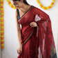 DEIANA'S Beautiful Designer Golden zari Soft Cotton Saree - Red - Swadesiicart