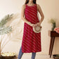Anouk leheriya Printed Straight Kurta - Swadesiicart