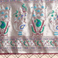 Vishnu Weaves Women's Firozi Paithani Silk Zari Woven Saree with Unstitched Blouse - Swadesiicart