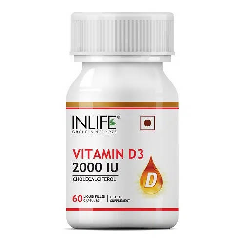 Inlife Vitamin D3 2000 IU Capsules | Swadesiicart