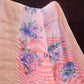 Combination Shades Of Peach Pink With Floral Design Semi Chanderi Saree By Gayathri Reddy Designer Studio | Swadesiicart