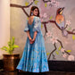 Casual Designer Sky Cotton Silk Gown - Anbazaar