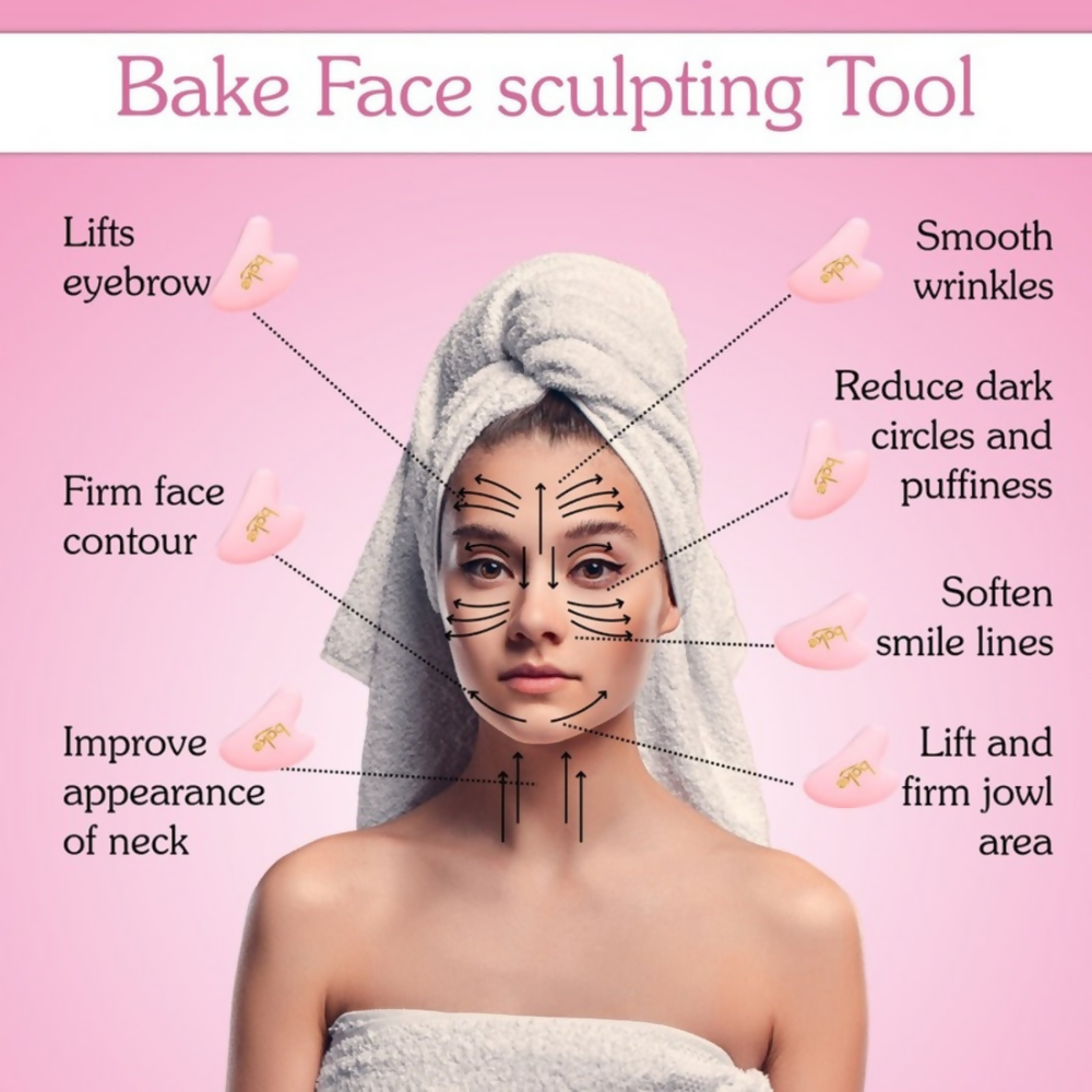 Bake Quartz Gua Sha Face Massage Tool | Swadesiicart