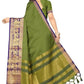 Vamika Banarasi Cotton Silk Weaving Green Saree (DOCTOR MOR GREEN) | Swadesiicart