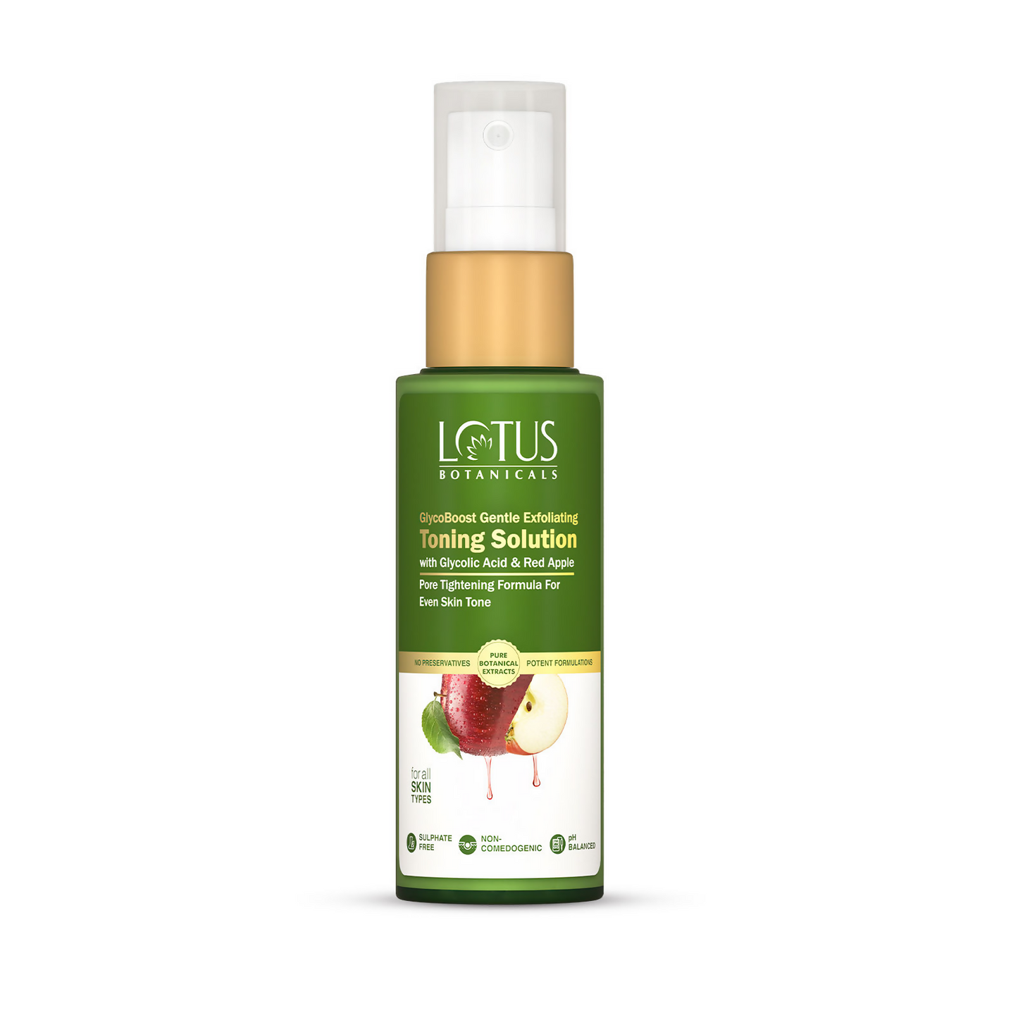Lotus Botanicals GlycoBoost Gentle Exfoliating Toning Solution | Swadesiicart