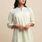 White Rayon Embroidered Top - Tarini - Swadesiicart