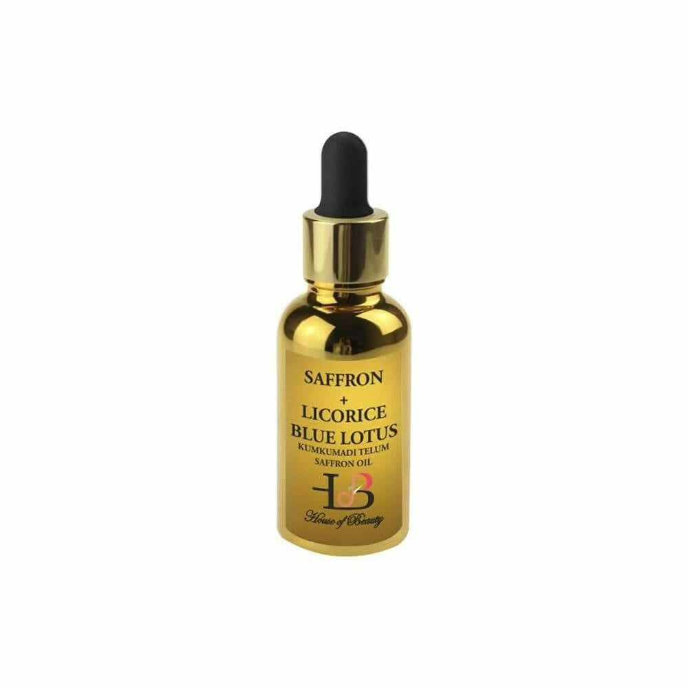 House of Beauty Kumkumadi Telum (Saffron Oil), Saffron Night Serum Facial Oil - Swadesiicart