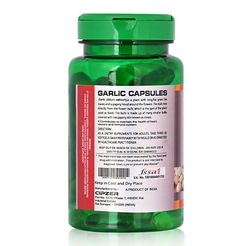 Cipzer Garlic Softgel Capsules - Swadesiicart