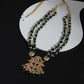 Gold-Toned Green Brass Gold-Polished Necklace - Ruby Raang | Swadesiicart