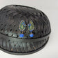 Terracotta Peacock Stud With Drop