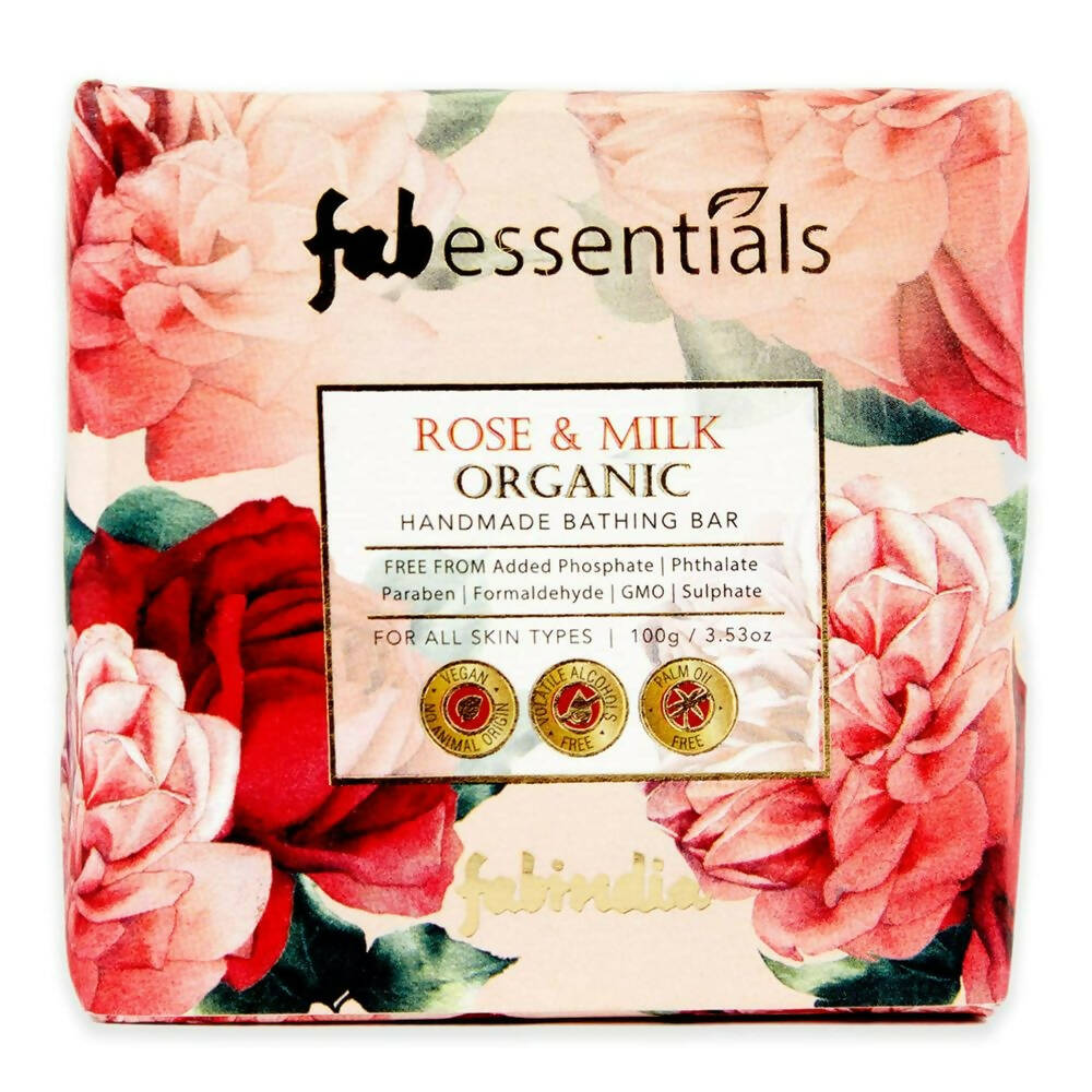 Fabessentials Rose & Milk Handmade Bathing Bar - FabIndia Limited