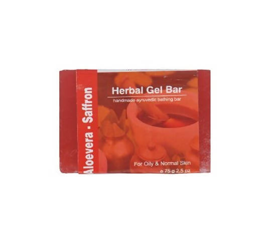 Jain Aloe Vera Saffron Herbal Gel Bar | Swadesiicart