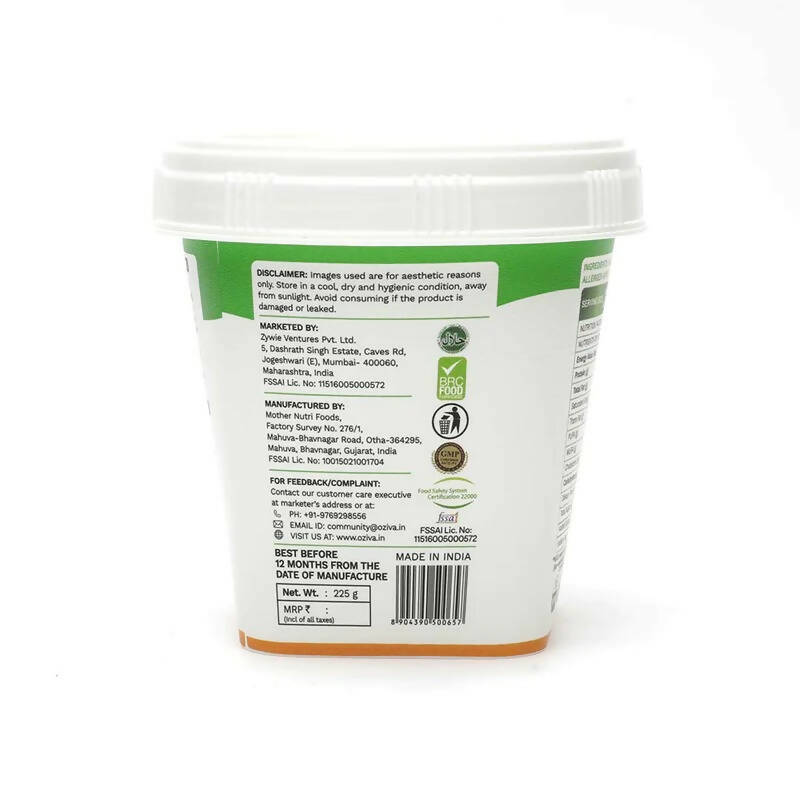 OZiva Natural Peanut Butter-Crunchy - Swadesiicart