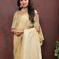 Lorenvalley Fashion Cream Cotton Woven Design with Zari Weaving Design Saree - Swadesiicart