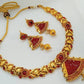 Pink Antique Necklace Set