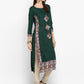 NOZ2TOZ Women's Green Printed Kurta- (1pc set) - Swadesiicart