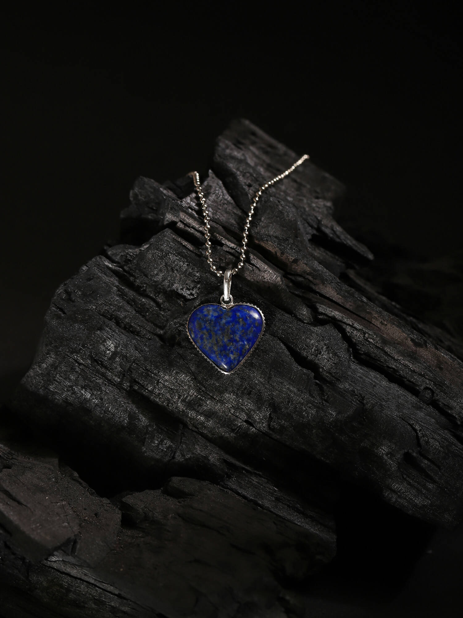 Women's Silver-Toned Blue Silver-Plated Handcrafted Chain - Ruby Raang | Swadesiicart