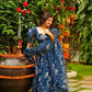 Aayaa Designer Printed Tebby Silk Suit - Multi Color