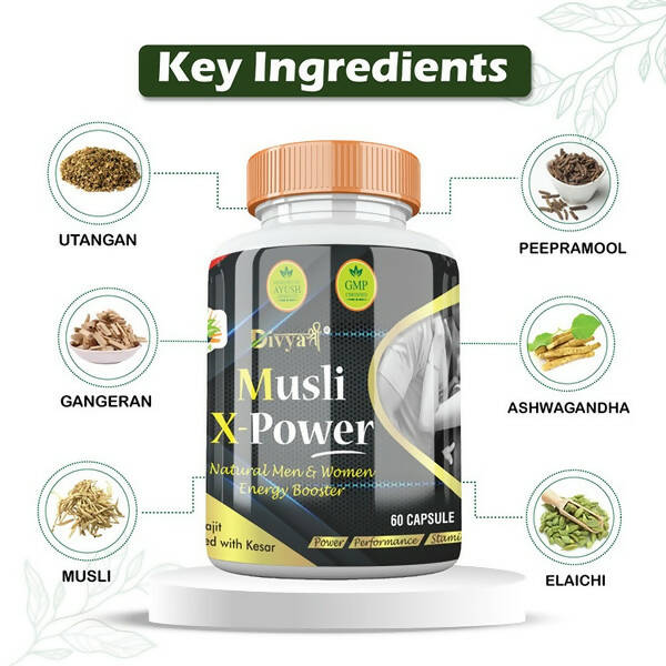 Divya Shree Musli X- Power Capsules | Swadesiicart