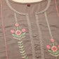 Brown Embroidered Chinon Straight Kurta With Trouser & Dupatta - Salimar