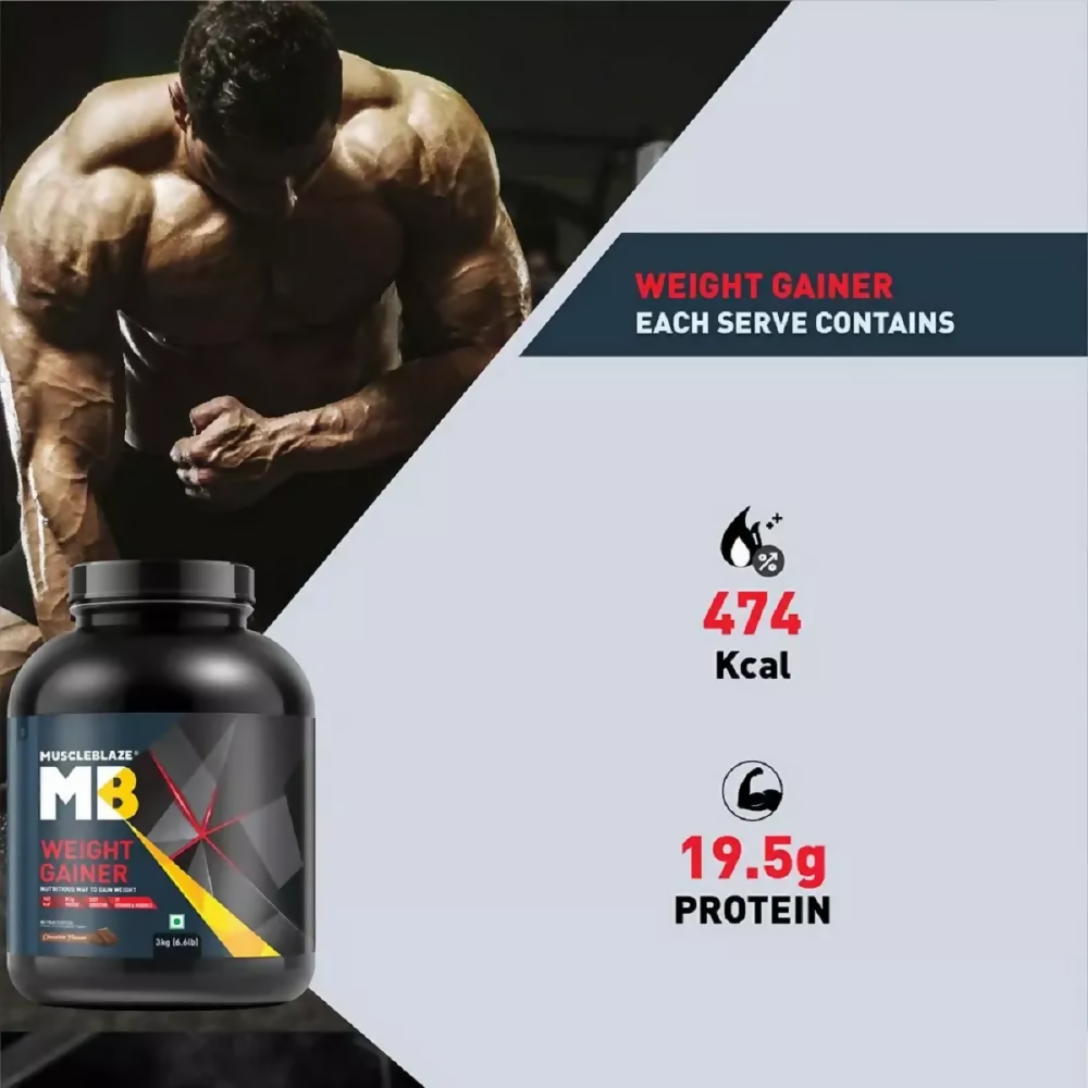 MuscleBlaze Weight Gainer Chocolate | Swadesiicart