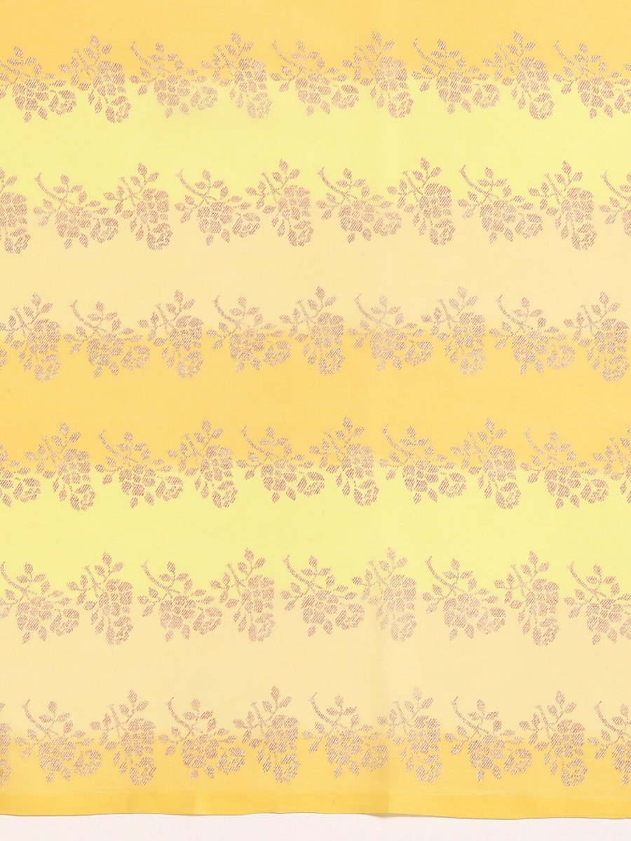 Ahalyaa Women's Traditional Semi Stitch Saree - Yellow | Swadesiicart