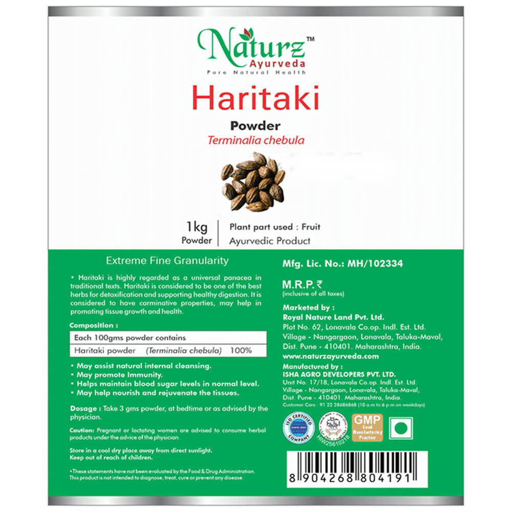 Naturz Ayurveda Haritaki Powder | Swadesiicart