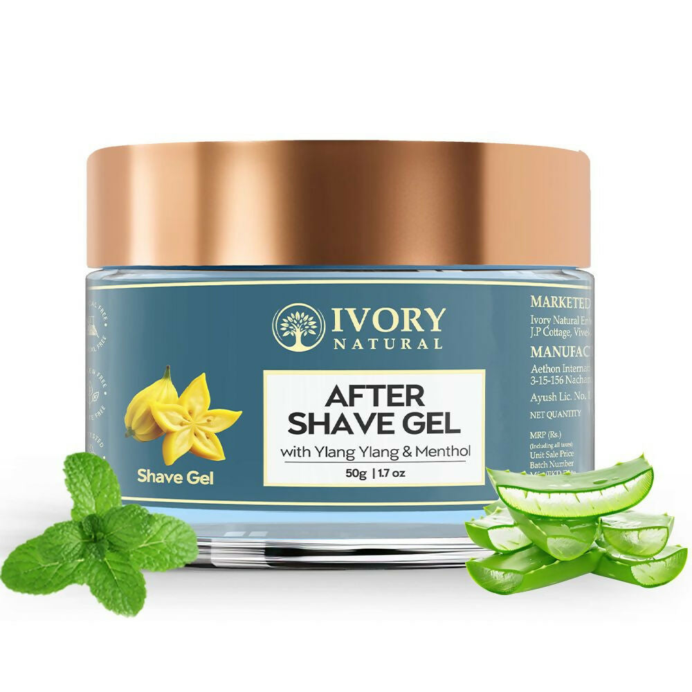 Ivory Natural After Shave Gel For Gentle Post-Shave, Reduced Facial Worries | Swadesiicart