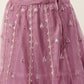 House of Panchhi Rose Gold Net Sequinse Work Lehenga & Blouse, Dupatta | Swadesiicart