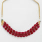 Maroon Choker - Ruby Raang | Swadesiicart