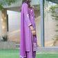 BulBul Meher Purple Rayon Kurta Set with Dupatta - Swadesiicart