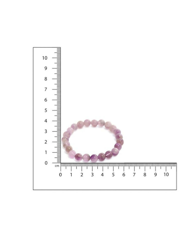 Purple Amethyst Beads Crystal Bracelet - Ruby Raang | Swadesiicart