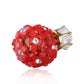 Trendoo Jewelry Gold Plated Stylish Fancy Party Wear Red Studs