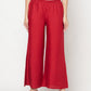 Aniyah Maroon Color Rayon Flared Slip-On Palazzo