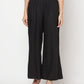 Aniyah Rayon Flared Slip-On Black Palazzo