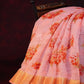 Baby Pink Colour Floral Print Semi Chanderi Saree By Gayathri Reddy Designer Studio | Swadesiicart