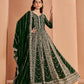 Anaita Dark Green Georgette Embroidered Salwar Suit