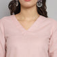 Fab Fashion Rosy Pink Co-Ord Set - Swadesiicart